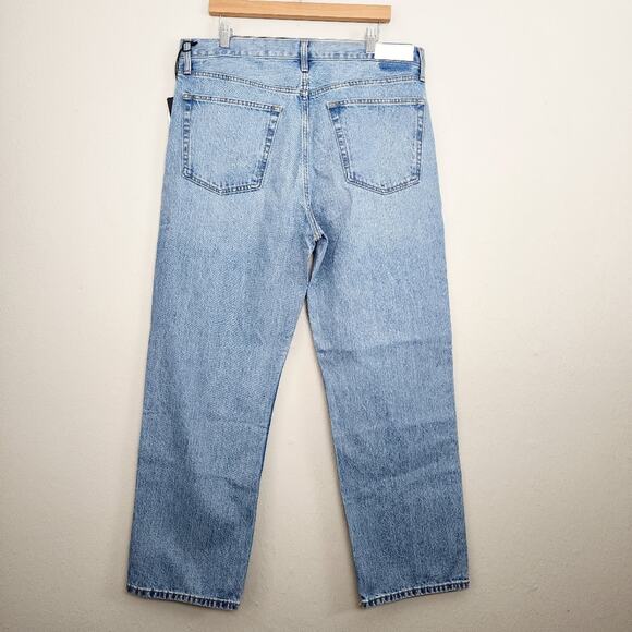 NEW Re/ Done Loose Straight Leg Jean in Wasted Indigo 32 - Picture 13 of 14